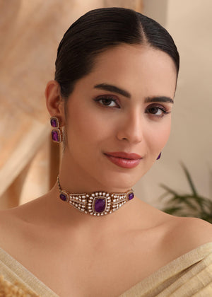 Mehr Purple Choker Set