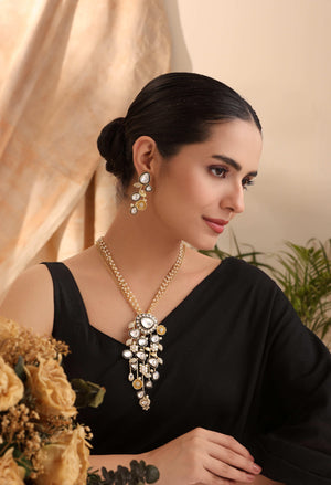 Pre Order Asha Long Kundan Set