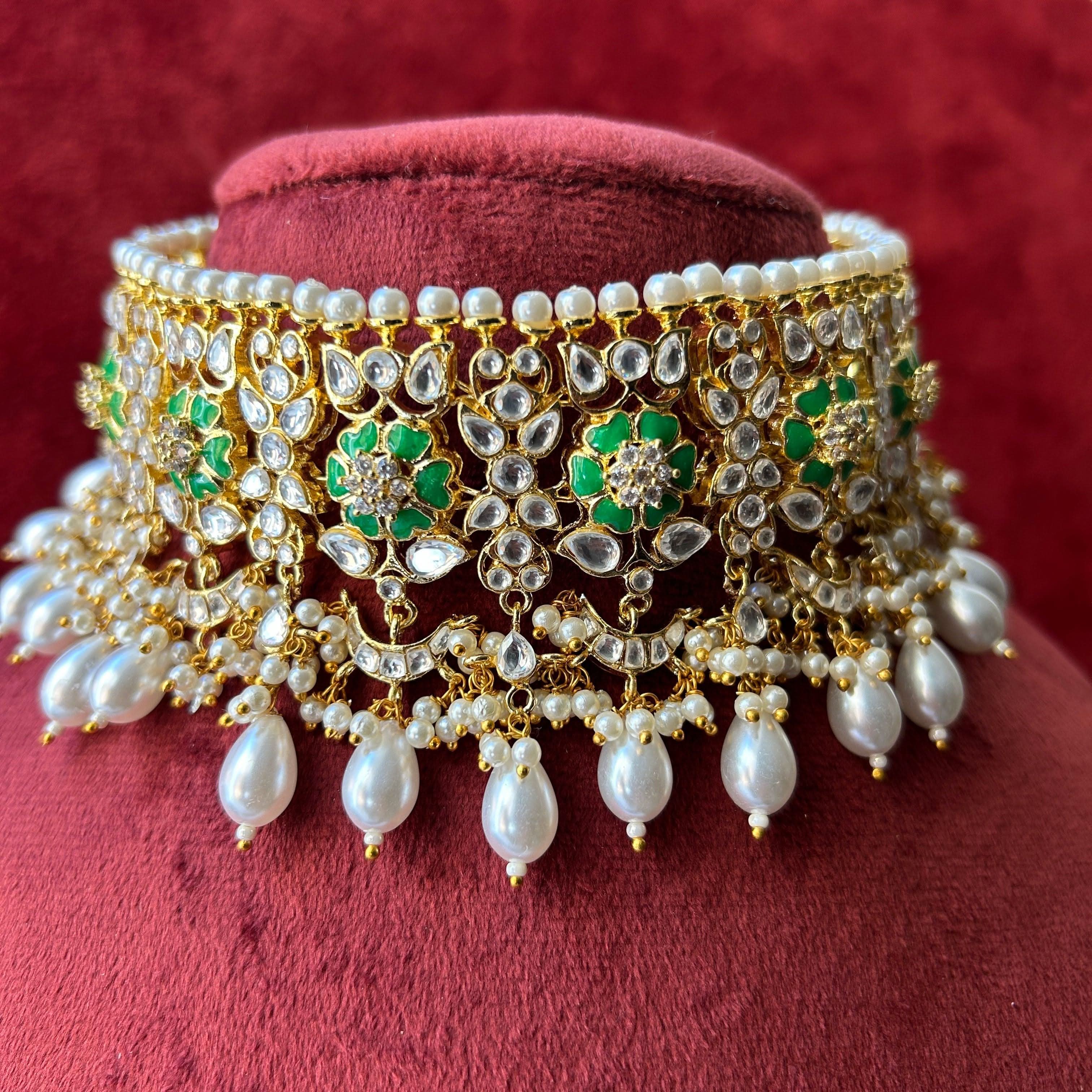 Mint Kundan Choker