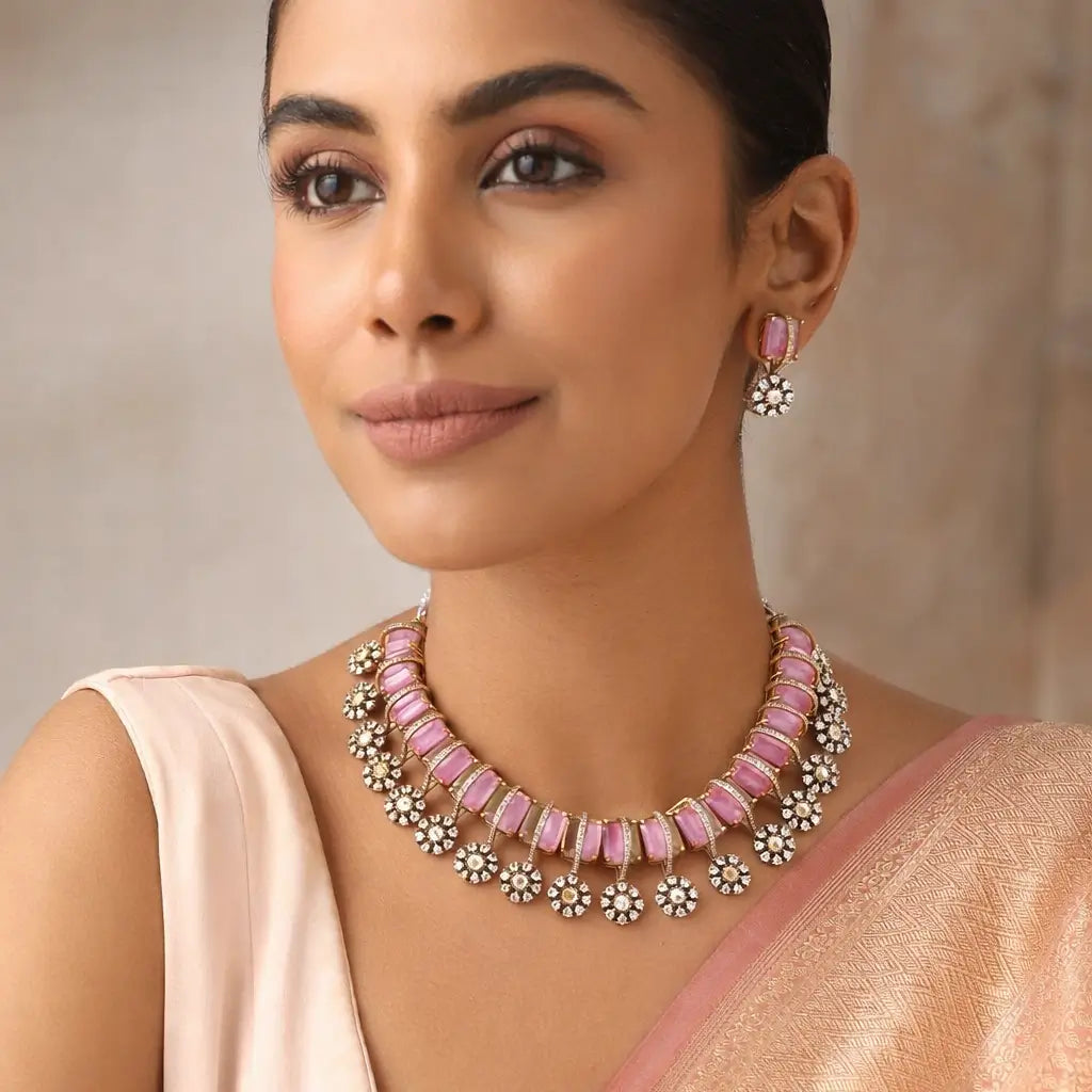Kriti Pink Set