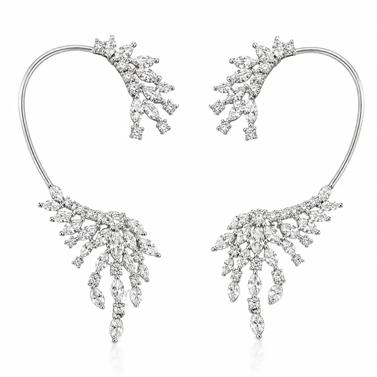 Diamond Ear Cuff Earrings