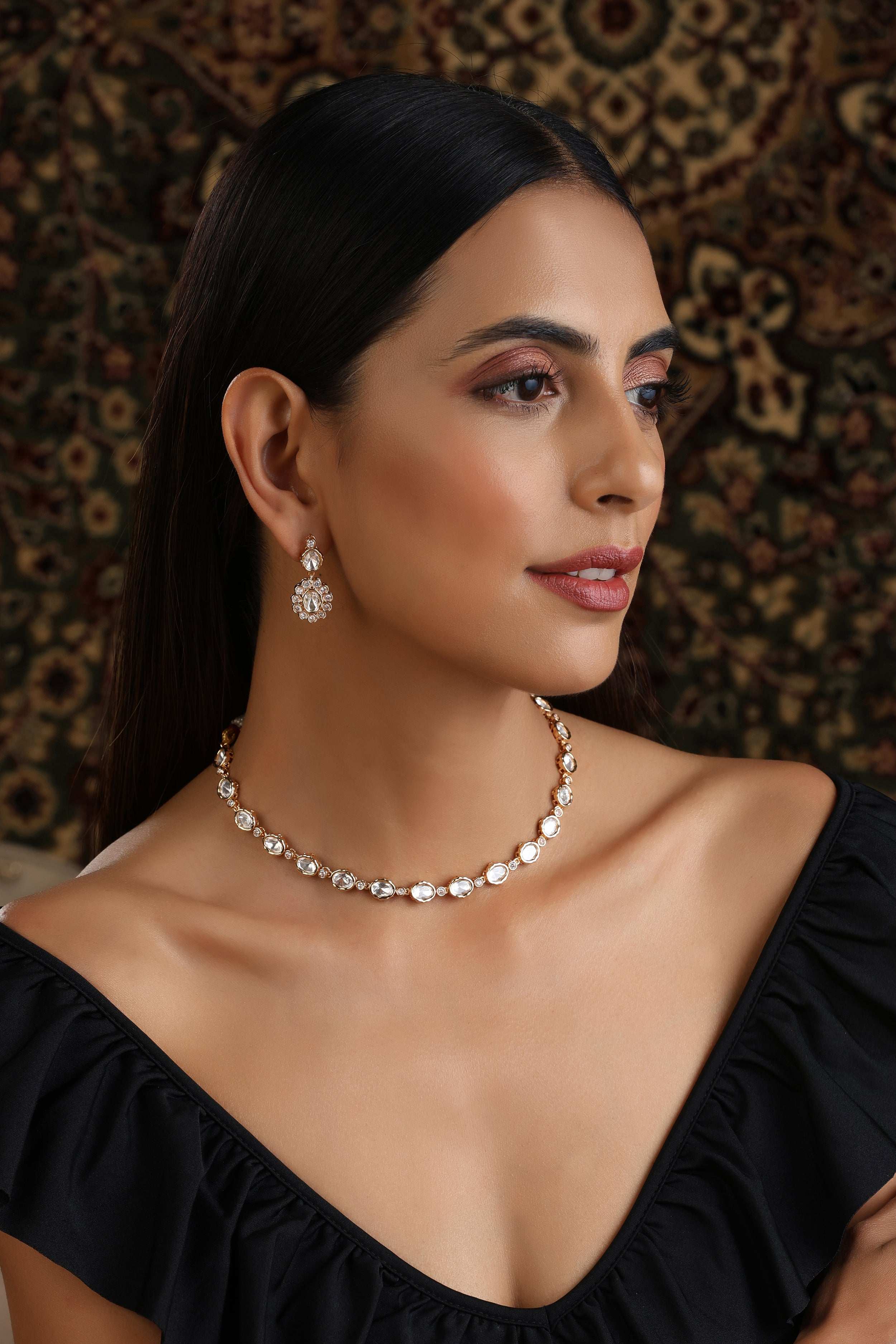 Uncut Polki Delicate Set