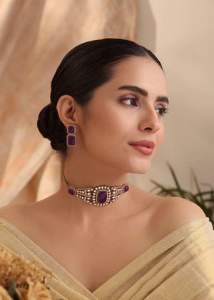 Mehr Purple Choker Set