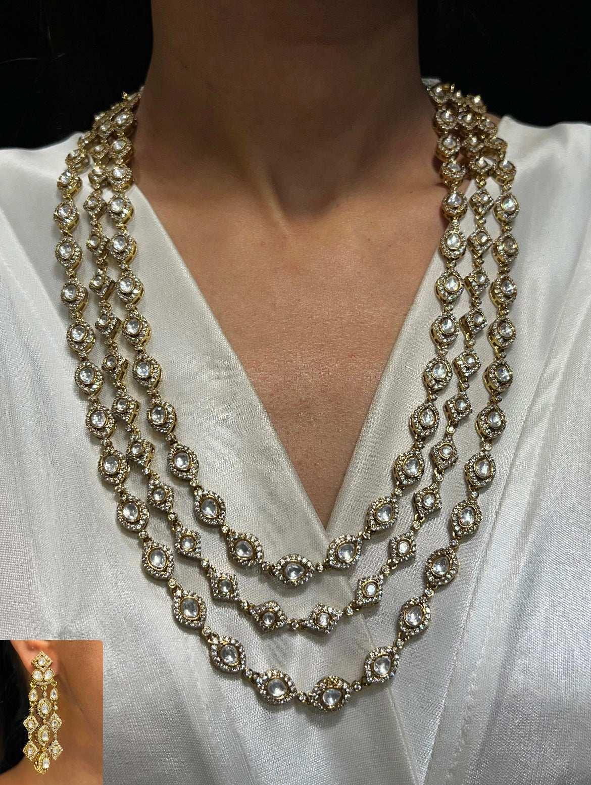 Three layer Victorian Polki Set