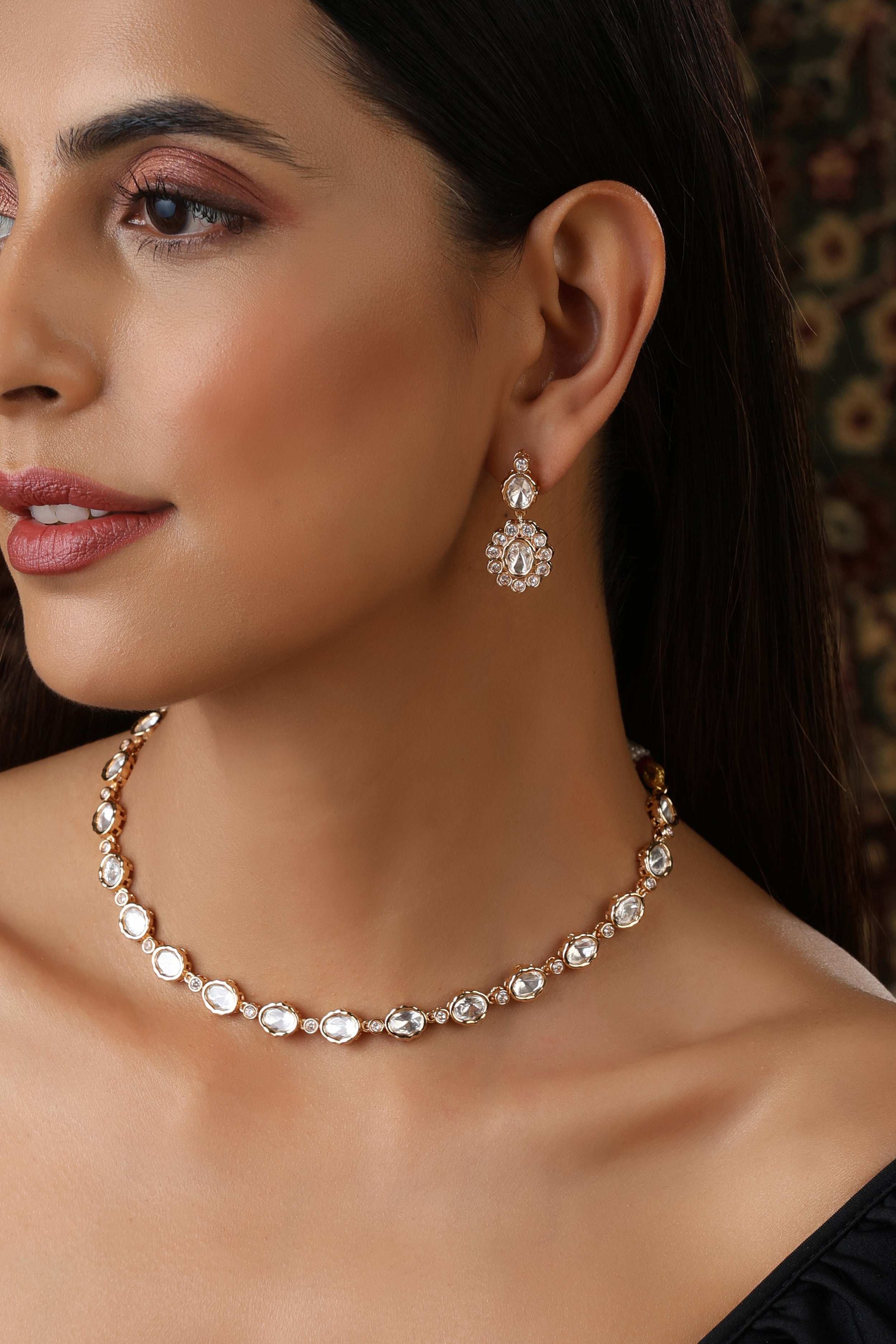 Uncut Polki Delicate Set