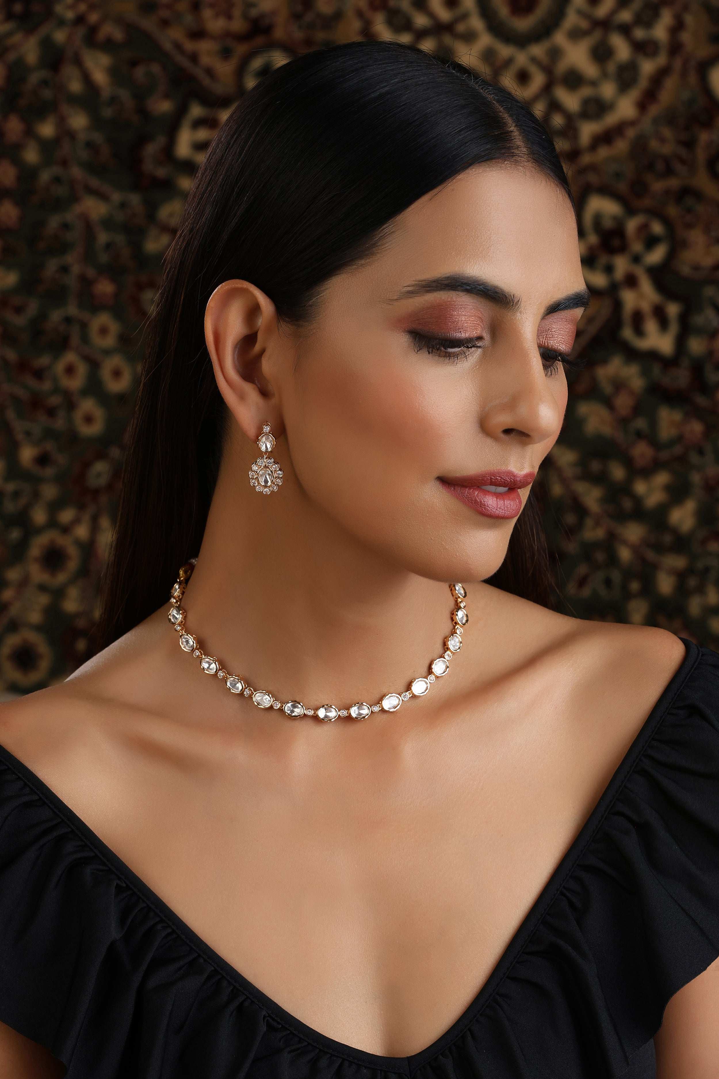 Uncut Polki Delicate Set