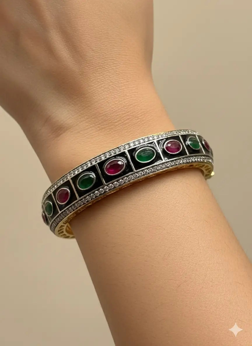 Ruby Green Victorian Bracelet