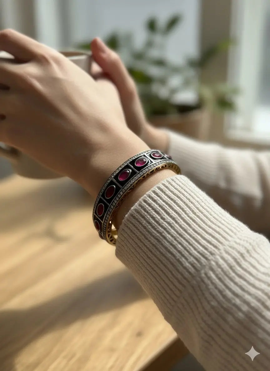 Ruby Victorian Bracelet