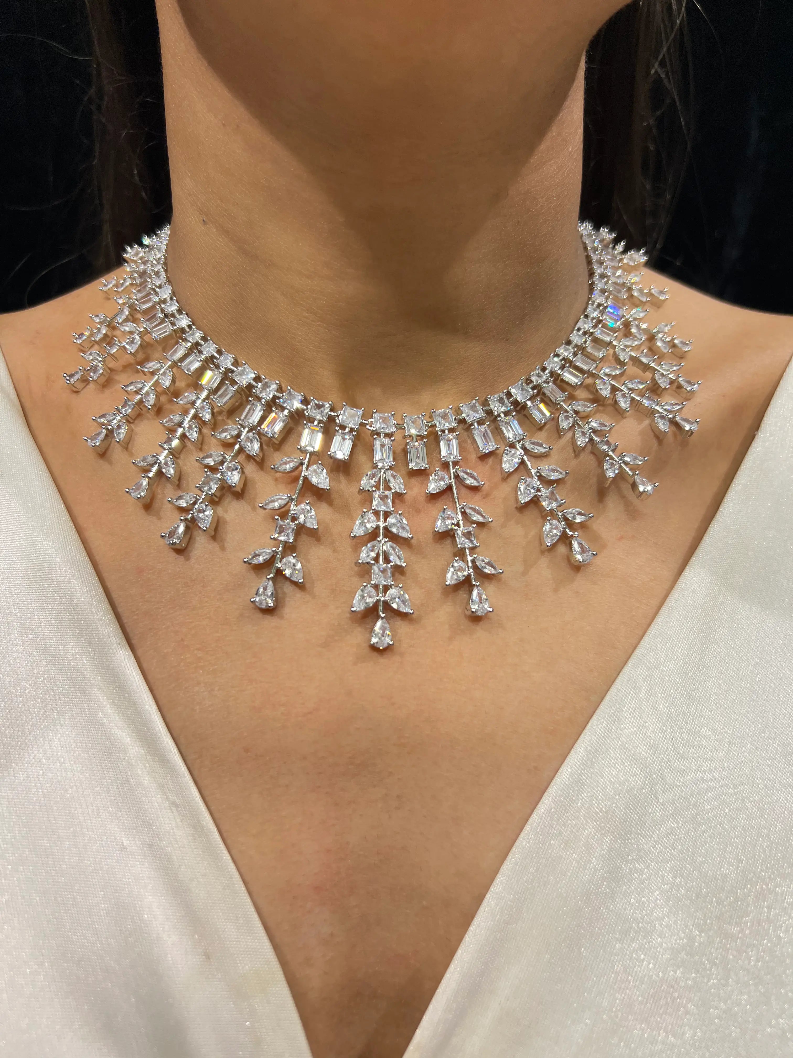 Lumina Cascade Necklace Set