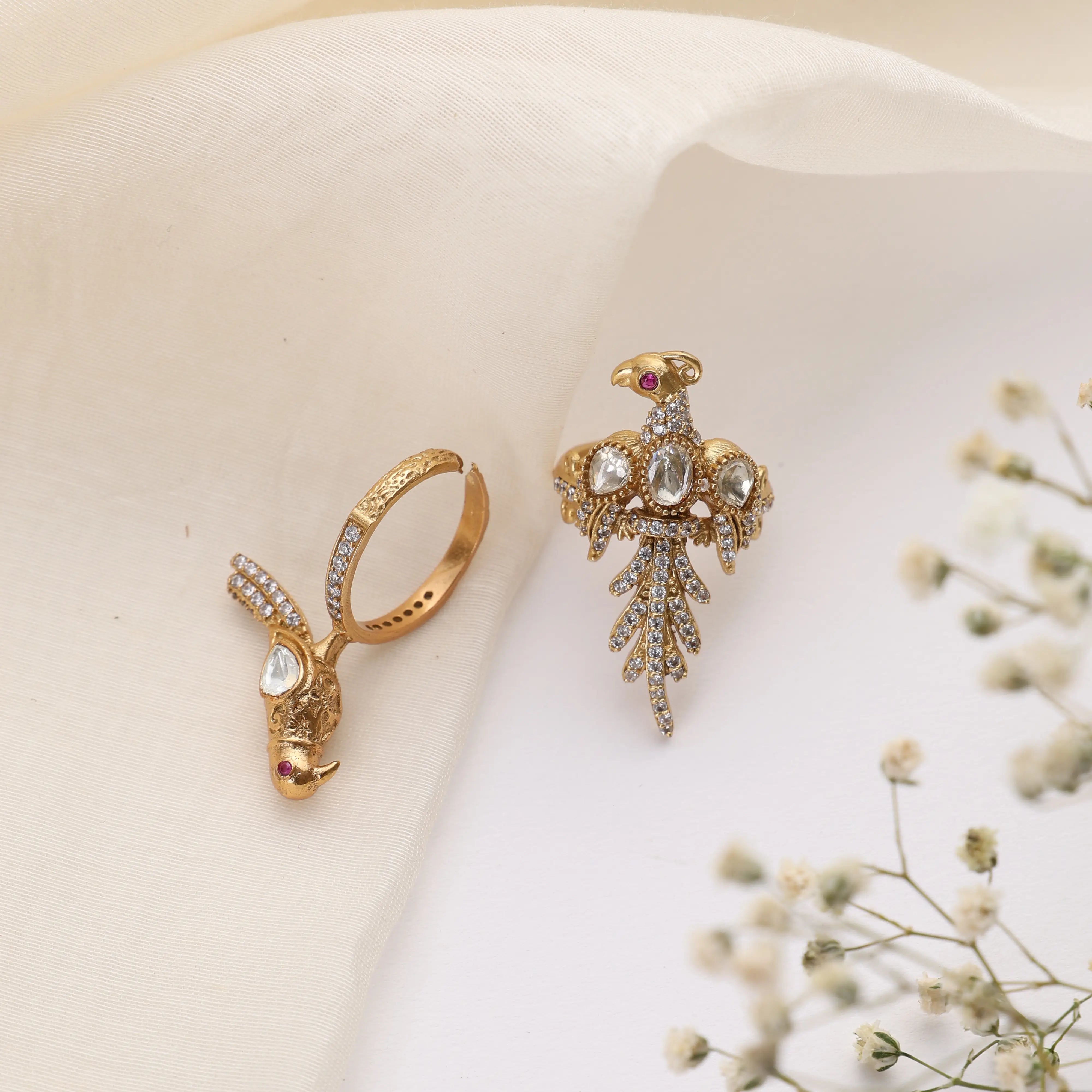 Mosonite Statement Ring (Adjustable)