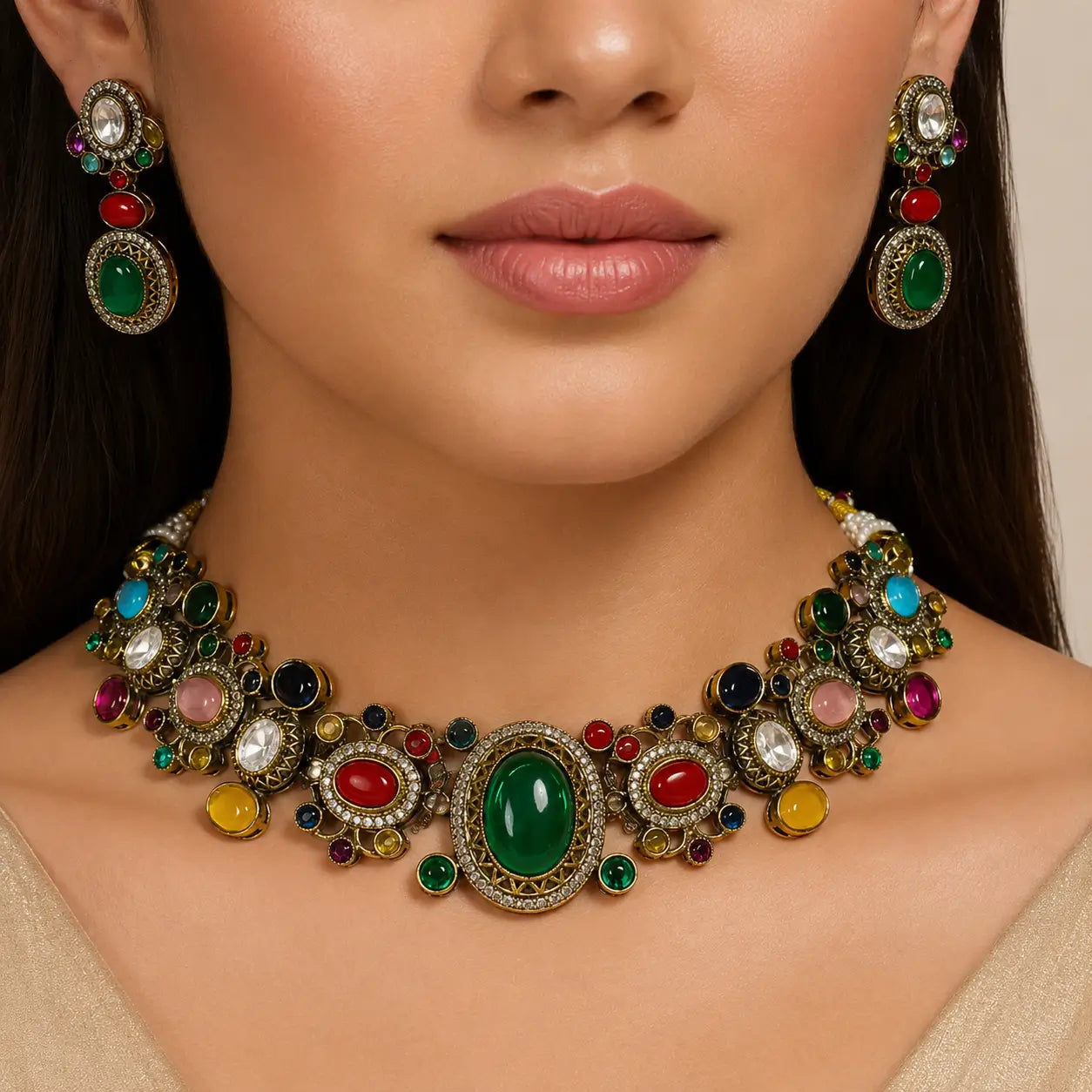 Indian Kundan Choker