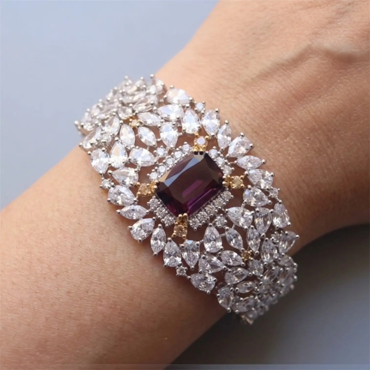 Purple CZ Bracelet