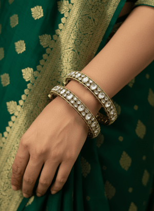 Antique Mossonite Bangles