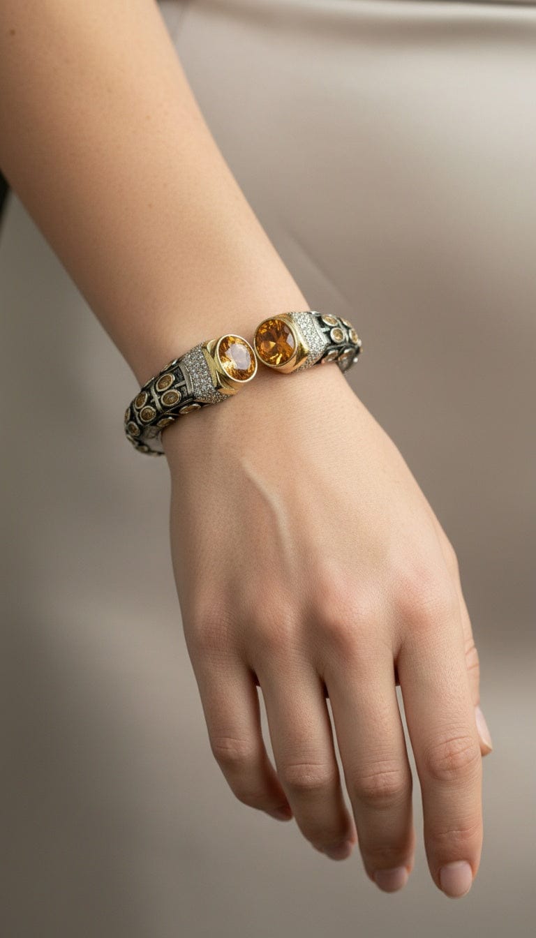 Champagne Gold Victorian Bangle