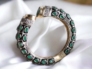 Emerald Victorian Bangle
