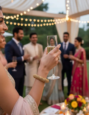 Openable Gold Bangle Pair