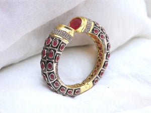 Ruby Victorian Bangle