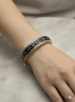 Sapphire Blue Victorian Bangle