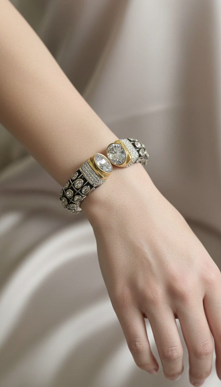 Silver Victorian Bangle