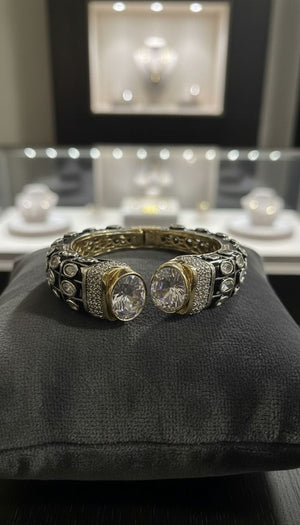 Silver Victorian Bangle