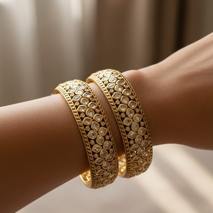 Uncut Polki Bangle Set