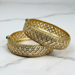 Uncut Polki Bangle Set