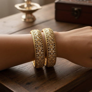 Uncut Polki Bangle Set