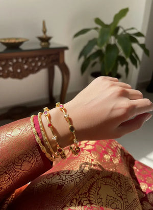 Zoya Semiprecious Kemp Bangle Pair