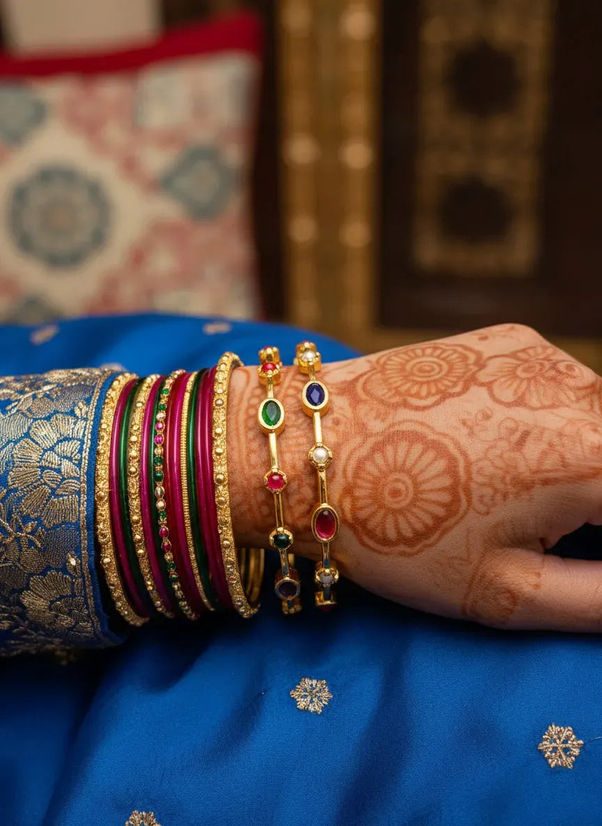 Zoya Semiprecious Kemp Bangle Pair