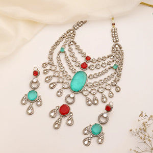 Diljeet Gala Fine Kundan Statement Necklace Set