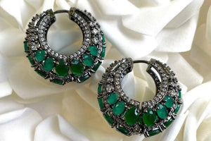 Green Zina Basket hoops