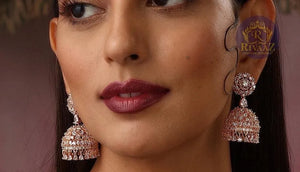 Rose Gold Jane CZ Jhumka