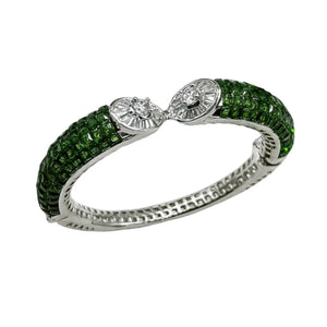 Emerald Invisible Setting Bracelet