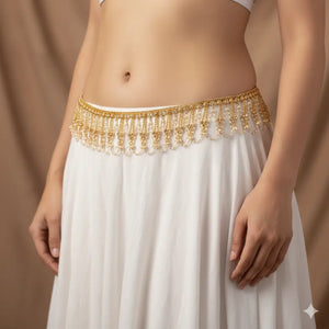 Gold Bridal Waist Belt (Kamarbandh) – Pearl Indian Waist Belt | My Rivaaz