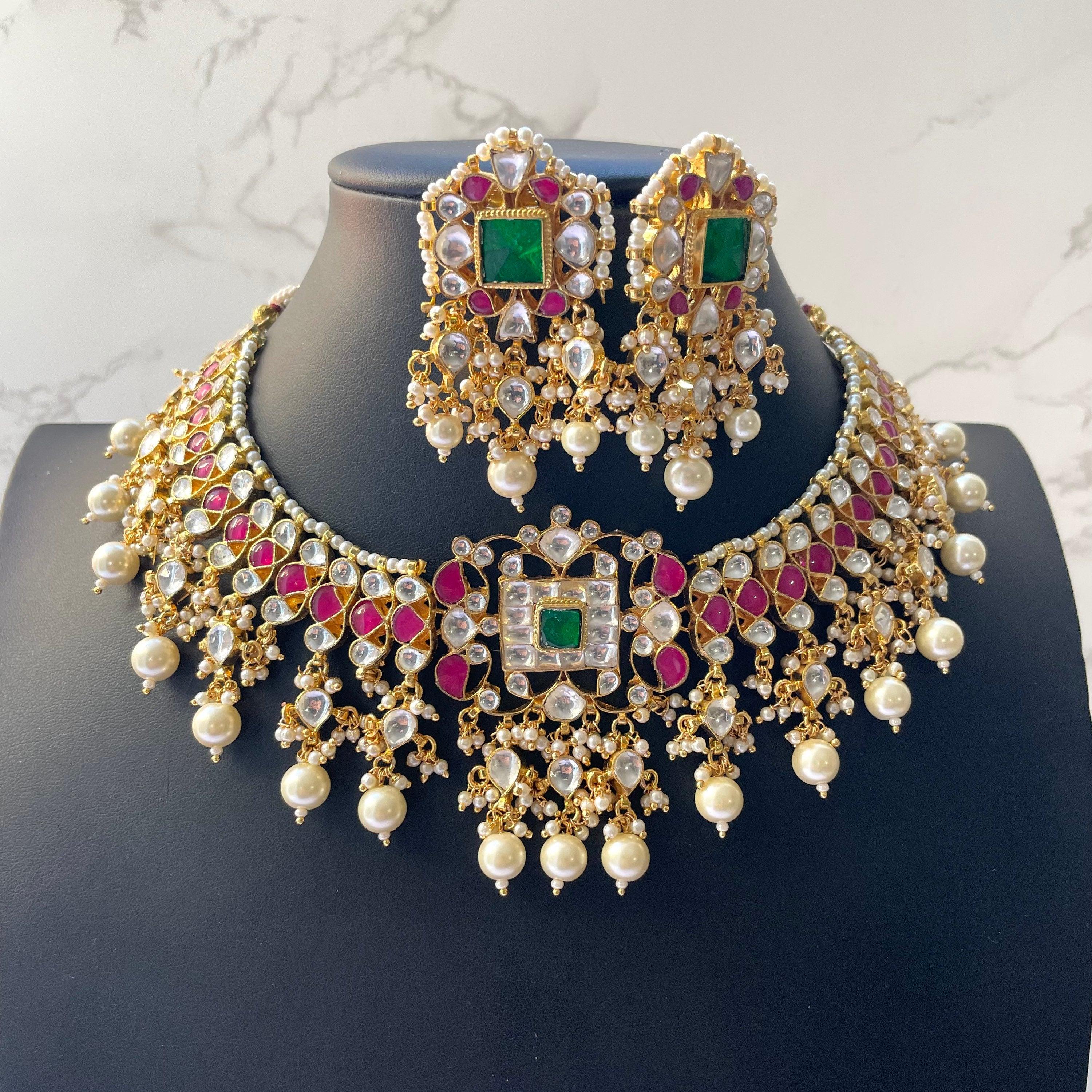 Pacchi Kundan Choker Indian Choker Indian Jewelry Indian Necklace Kundan Choker Kundan Necklace Set Jadau Kundan Choker Punjabi Jewelry