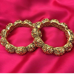 2.2/ 2.4/ 2.6Openable Gold Bangle Pair| Indian Kundan Jewelry | Indian Bangle | Pakistani Jewelry | Indian Jewelry | Gold Kade