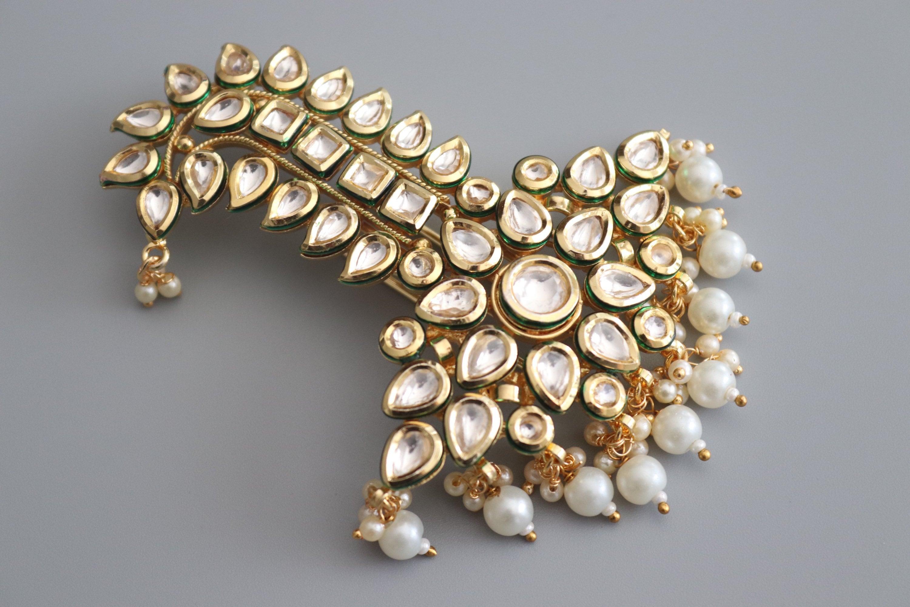 Kalgi Kundan Gold Dulha Kalangi Kundan Groom Jewelry Wedding Jewelry Safa Dulha Jewelry Groom Head Jewelry Groom Turban Kundan Serpech Safa