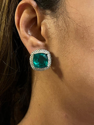 Ella CZ Diamond Necklace Indian Jewelry Crystal Necklace American Diamond Necklace Set Cubic Zirconia Necklace Statement Jewelry