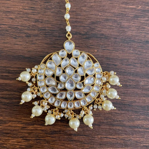 Fine Kundan MaangTikka | Maangtikka | Indian Jewelry | Pakistani Jewelry | Indian Forehead Jewelry | Tikka | Punjabi Jewelry |