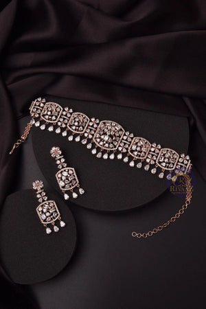 Sold Out Princess Cut Diamond Choker Necklace Indian Choker American Diamond Necklace