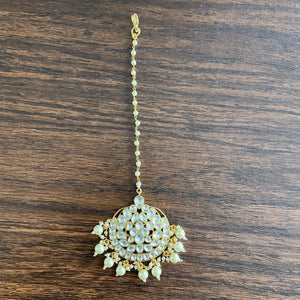 Fine Kundan MaangTikka | Maangtikka | Indian Jewelry | Pakistani Jewelry | Indian Forehead Jewelry | Tikka | Punjabi Jewelry |