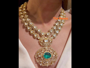 Inspired long Kundan Necklace / Indian Jewelry/ Indian necklace/ Indian Wedding Necklace/ Long Indian Necklace