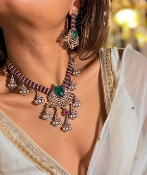 Ira Emerald Royale Heritage Necklace Set