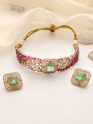 Ishra Mossonite Choker