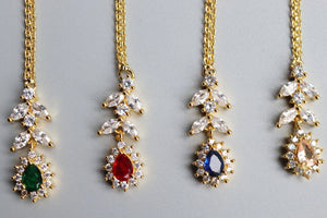 April Dainty Gold Diamond Maang tikka