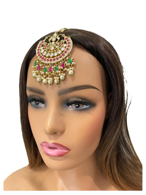 Fine Kundan MaangTikka | Maangtikka | Indian Jewelry | Pakistani Jewelry | Indian Forehead Jewelry | Tikka | Punjabi Jewelry |