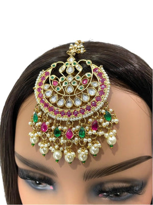 Fine Kundan MaangTikka | Maangtikka | Indian Jewelry | Pakistani Jewelry | Indian Forehead Jewelry | Tikka | Punjabi Jewelry |