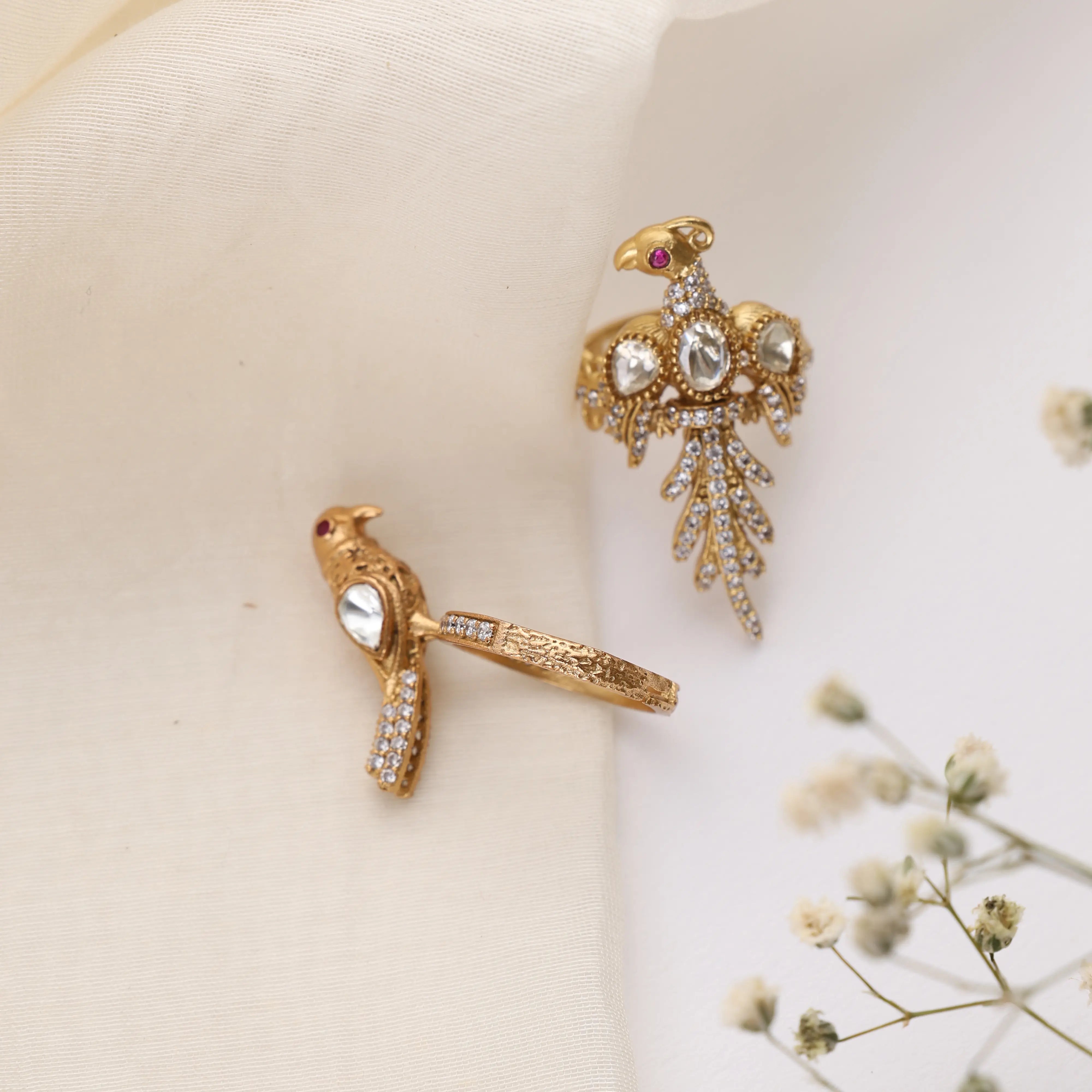 Mosonite Statement Ring (Adjustable)