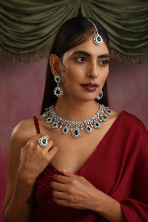 5 Piece CZ Diamond Necklace Set