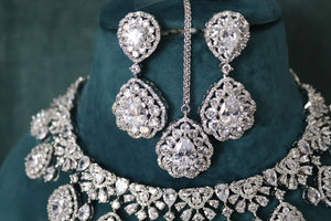 5 Piece CZ Necklace Set Clear